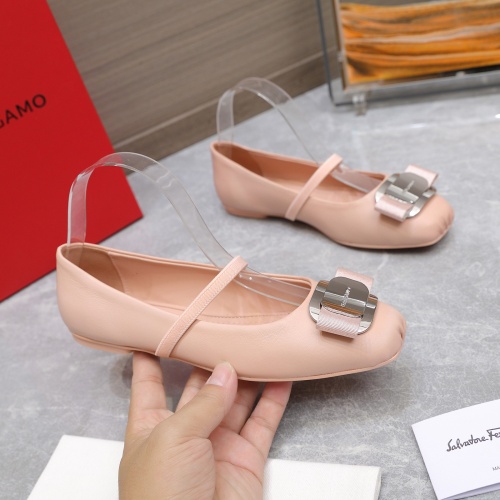 Replica Salvatore Ferragamo Flat Shoes For Women #1245289 $108.00 USD for Wholesale