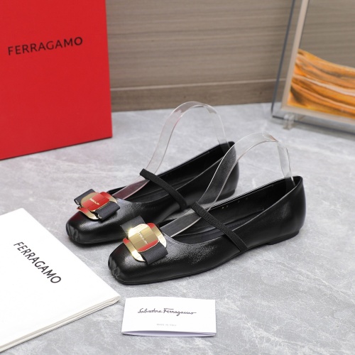 Salvatore Ferragamo Flat Shoes For Women #1245290 $108.00 USD, Wholesale Replica Salvatore Ferragamo Flat Shoes