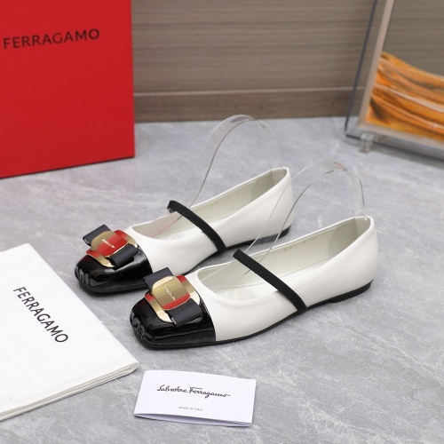 Salvatore Ferragamo Flat Shoes For Women #1245291 $108.00 USD, Wholesale Replica Salvatore Ferragamo Flat Shoes