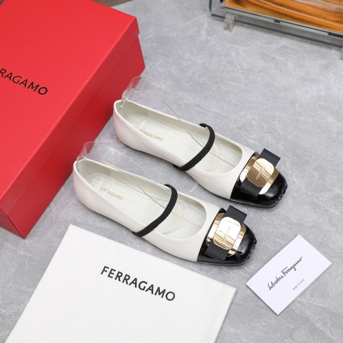 Replica Salvatore Ferragamo Flat Shoes For Women #1245291 $108.00 USD for Wholesale