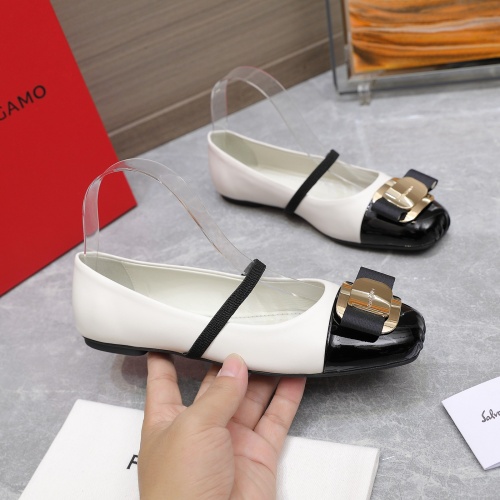 Replica Salvatore Ferragamo Flat Shoes For Women #1245291 $108.00 USD for Wholesale