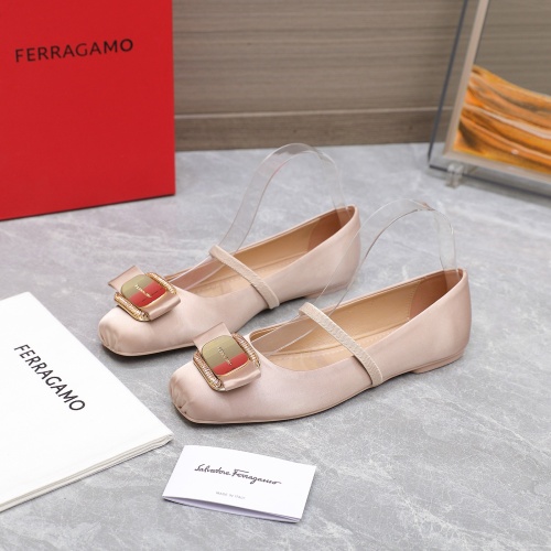 Salvatore Ferragamo Flat Shoes For Women #1245292 $108.00 USD, Wholesale Replica Salvatore Ferragamo Flat Shoes