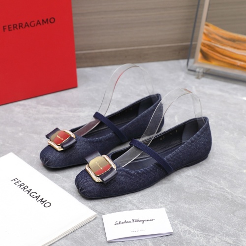 Salvatore Ferragamo Flat Shoes For Women #1245293 $108.00 USD, Wholesale Replica Salvatore Ferragamo Flat Shoes