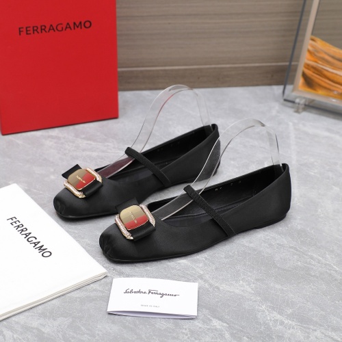 Salvatore Ferragamo Flat Shoes For Women #1245294 $108.00 USD, Wholesale Replica Salvatore Ferragamo Flat Shoes