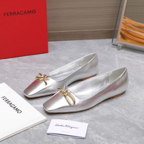 Salvatore Ferragamo Flat Shoes For Women #1245309 $112.00 USD, Wholesale Replica Salvatore Ferragamo Flat Shoes