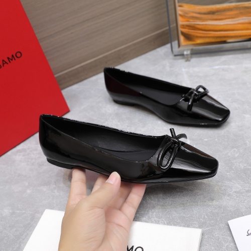 Replica Salvatore Ferragamo Flat Shoes For Women #1245313 $112.00 USD for Wholesale