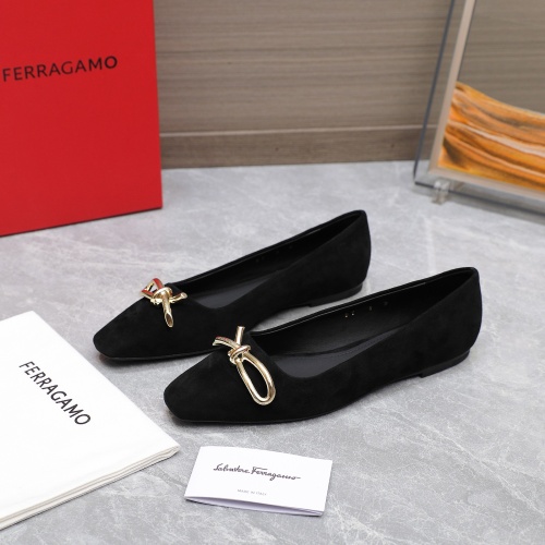 Salvatore Ferragamo Flat Shoes For Women #1245314 $112.00 USD, Wholesale Replica Salvatore Ferragamo Flat Shoes