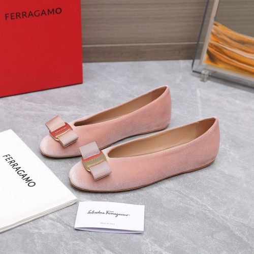 Salvatore Ferragamo Flat Shoes For Women #1245315 $115.00 USD, Wholesale Replica Salvatore Ferragamo Flat Shoes