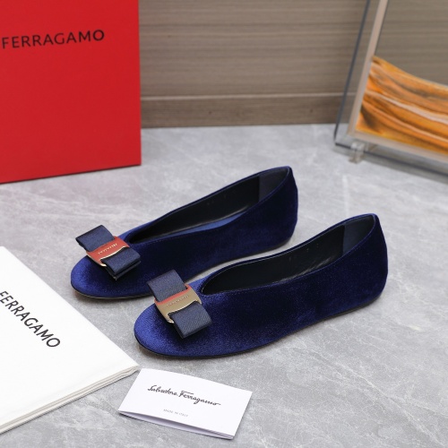 Salvatore Ferragamo Flat Shoes For Women #1245316 $115.00 USD, Wholesale Replica Salvatore Ferragamo Flat Shoes