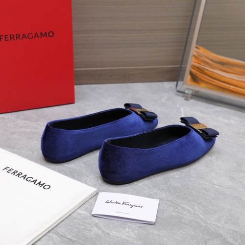 Replica Salvatore Ferragamo Flat Shoes For Women #1245316 $115.00 USD for Wholesale