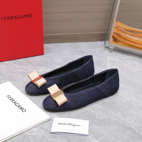 Salvatore Ferragamo Flat Shoes For Women #1245317 $115.00 USD, Wholesale Replica Salvatore Ferragamo Flat Shoes