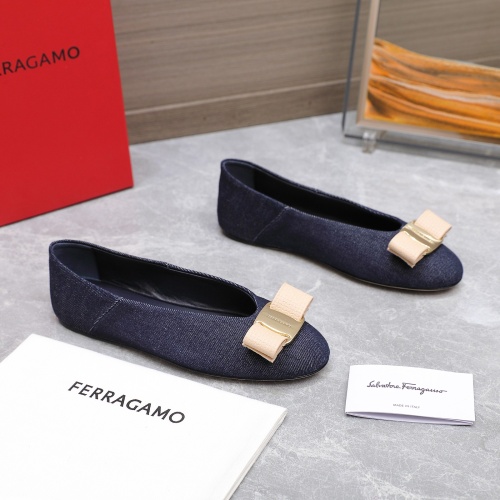 Replica Salvatore Ferragamo Flat Shoes For Women #1245317 $115.00 USD for Wholesale