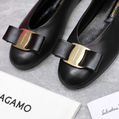 Replica Salvatore Ferragamo Flat Shoes For Women #1245318 $115.00 USD for Wholesale