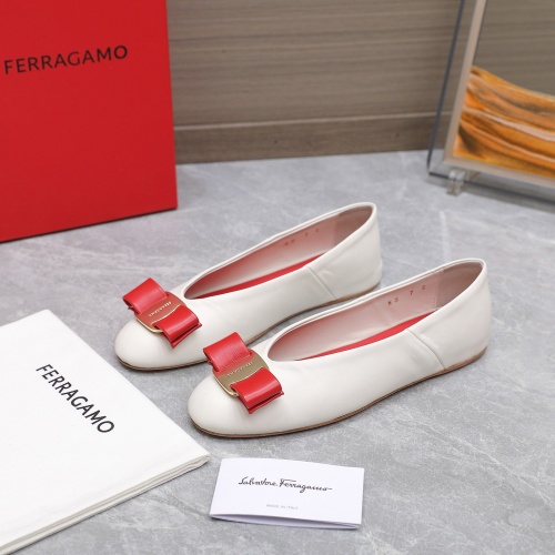 Salvatore Ferragamo Flat Shoes For Women #1245319 $115.00 USD, Wholesale Replica Salvatore Ferragamo Flat Shoes