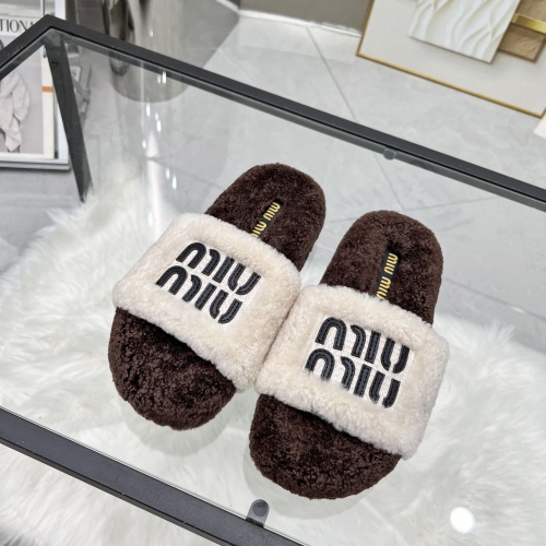 MIU MIU Slippers For Women #1245355 $92.00 USD, Wholesale Replica MIU MIU Slippers