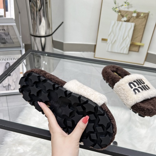 Replica MIU MIU Slippers For Women #1245355 $92.00 USD for Wholesale