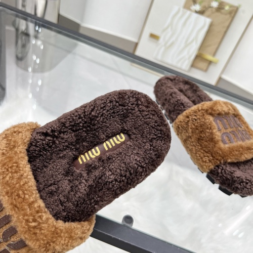 Replica MIU MIU Slippers For Women #1245357 $92.00 USD for Wholesale