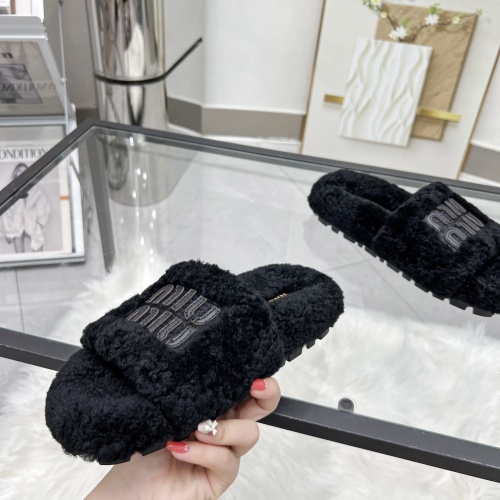 Replica MIU MIU Slippers For Women #1245359 $92.00 USD for Wholesale