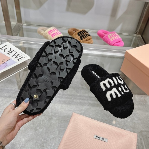 Replica MIU MIU Slippers For Women #1245361 $92.00 USD for Wholesale