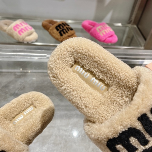 Replica MIU MIU Slippers For Women #1245364 $92.00 USD for Wholesale