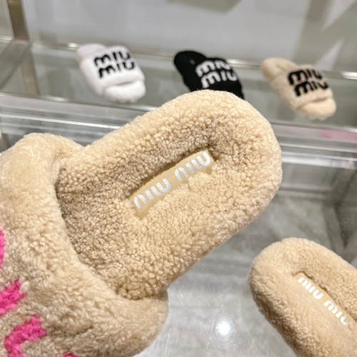 Replica MIU MIU Slippers For Women #1245365 $92.00 USD for Wholesale