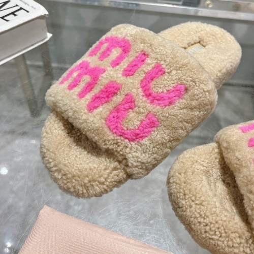 Replica MIU MIU Slippers For Women #1245365 $92.00 USD for Wholesale