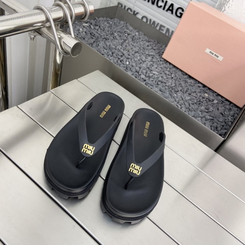 MIU MIU Slippers For Women #1245367 $76.00 USD, Wholesale Replica MIU MIU Slippers