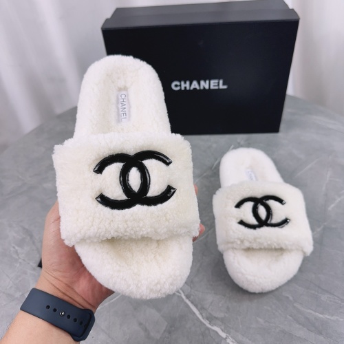 Chanel Slippers For Women #1245368 $92.00 USD, Wholesale Replica Chanel Slippers