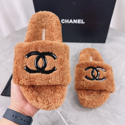 Chanel Slippers For Women #1245371 $92.00 USD, Wholesale Replica Chanel Slippers