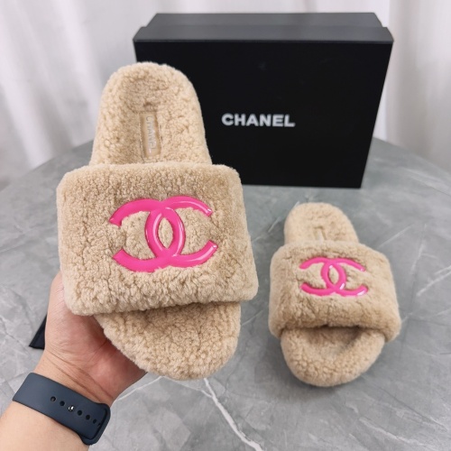 Chanel Slippers For Women #1245373 $92.00 USD, Wholesale Replica Chanel Slippers