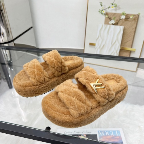 Louis Vuitton Slippers For Women #1245407 $98.00 USD, Wholesale Replica Louis Vuitton Slippers