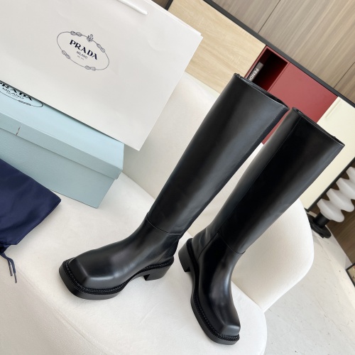 Replica Prada Boots For Women #1245413 $140.00 USD for Wholesale