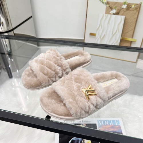 Louis Vuitton Slippers For Women #1245416 $98.00 USD, Wholesale Replica Louis Vuitton Slippers