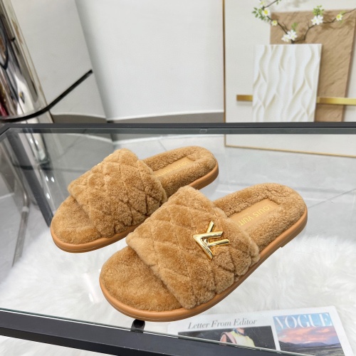 Louis Vuitton Slippers For Women #1245417 $98.00 USD, Wholesale Replica Louis Vuitton Slippers