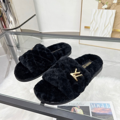 Louis Vuitton Slippers For Women #1245418 $98.00 USD, Wholesale Replica Louis Vuitton Slippers