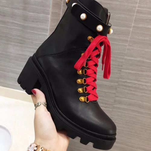 Replica Gucci Boots For Women #1245441 $96.00 USD for Wholesale