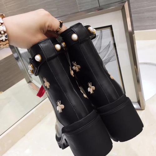 Replica Gucci Boots For Women #1245442 $100.00 USD for Wholesale