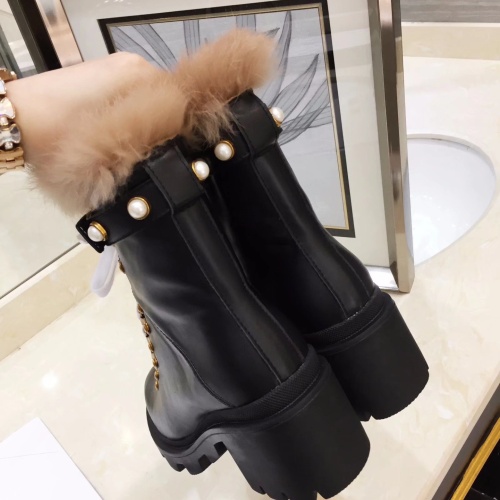 Replica Gucci Boots For Women #1245443 $100.00 USD for Wholesale