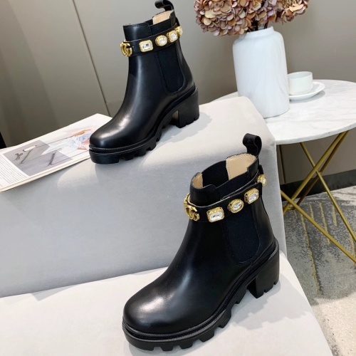 Gucci Boots For Women #1245444 $98.00 USD, Wholesale Replica Gucci Boots