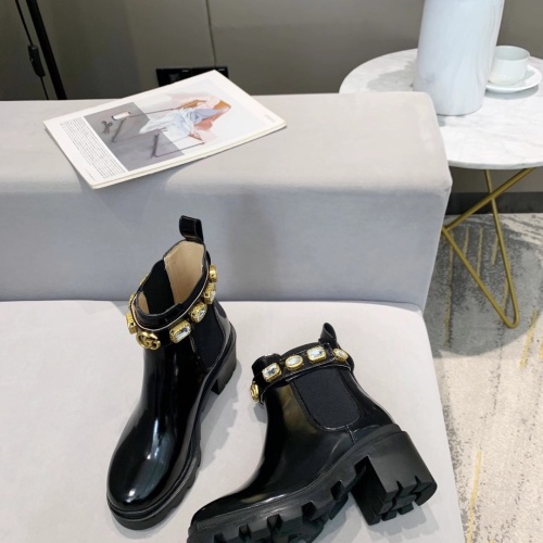 Replica Gucci Boots For Women #1245445 $102.00 USD for Wholesale