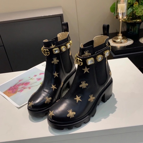 Gucci Boots For Women #1245448 $100.00 USD, Wholesale Replica Gucci Boots