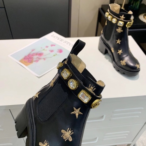 Replica Gucci Boots For Women #1245448 $100.00 USD for Wholesale