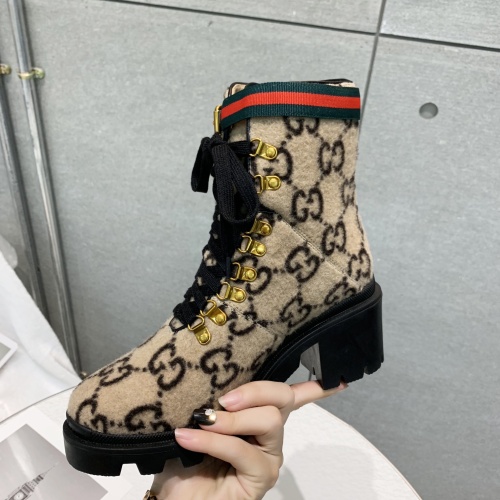 Replica Gucci Boots For Women #1245449 $96.00 USD for Wholesale