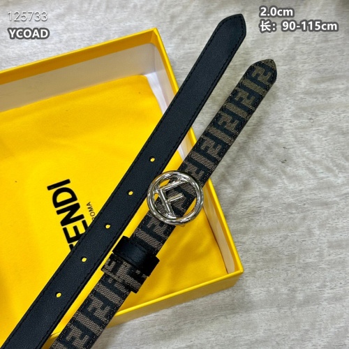 Replica Fendi AAA Quality Belts For Women #1245451 $56.00 USD for Wholesale