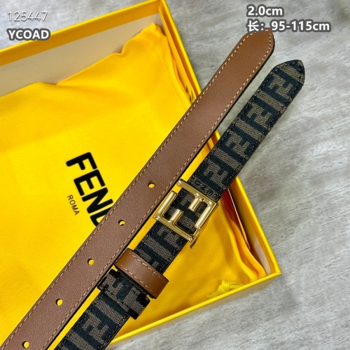 Replica Fendi AAA Quality Belts For Women #1245452 $56.00 USD for Wholesale