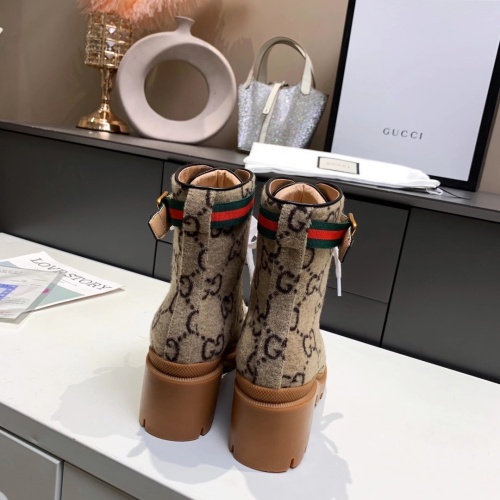 Replica Gucci Boots For Women #1245454 $98.00 USD for Wholesale