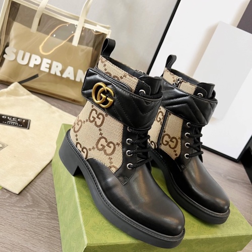 Replica Gucci Boots For Women #1245459 $102.00 USD for Wholesale