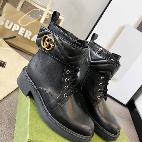 Replica Gucci Boots For Women #1245460 $102.00 USD for Wholesale