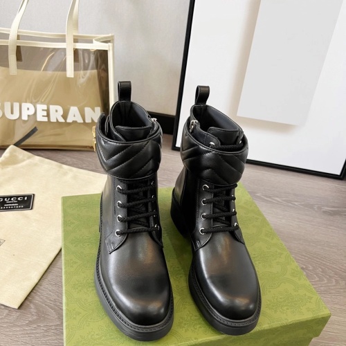 Replica Gucci Boots For Women #1245460 $102.00 USD for Wholesale