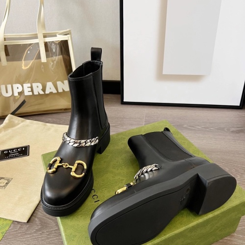 Replica Gucci Boots For Women #1245461 $102.00 USD for Wholesale